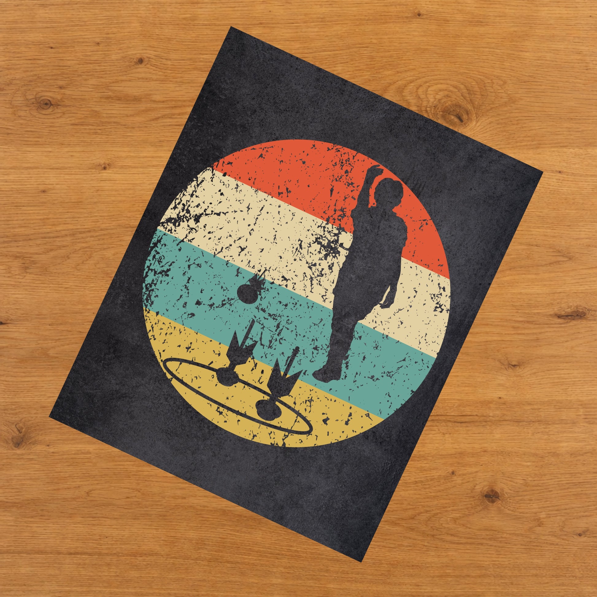 Lawn Darts Icon Retro 8"x10" Wall Art Print