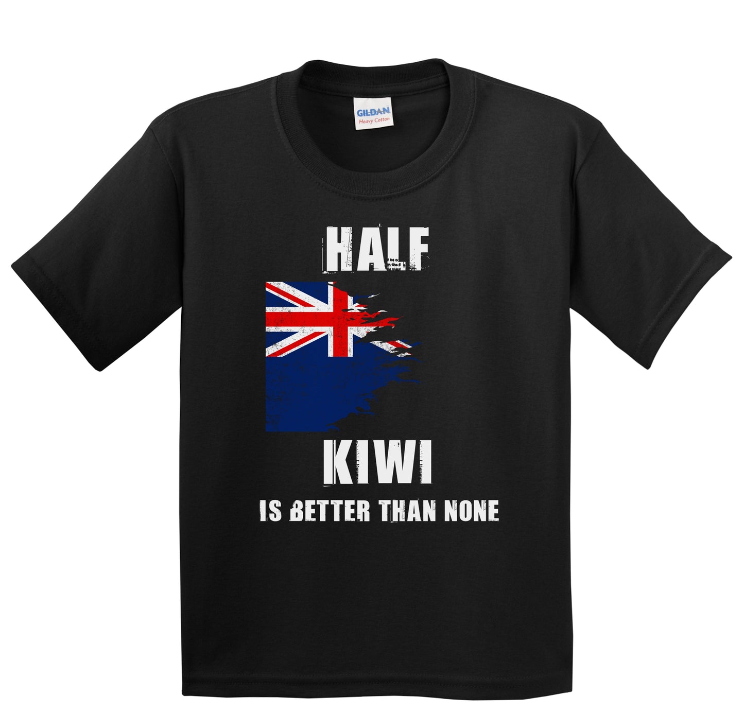 Half Kiwi Is Better Than None Funny New Zealand Youth T-Shirt