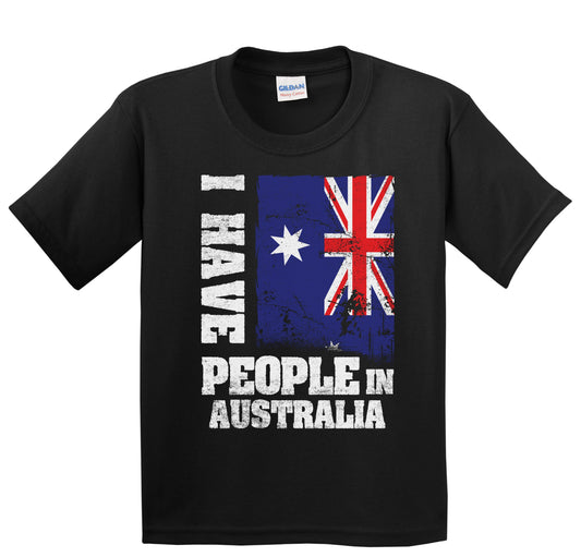 I Have People In Australia Australian Flag Youth T-Shirt