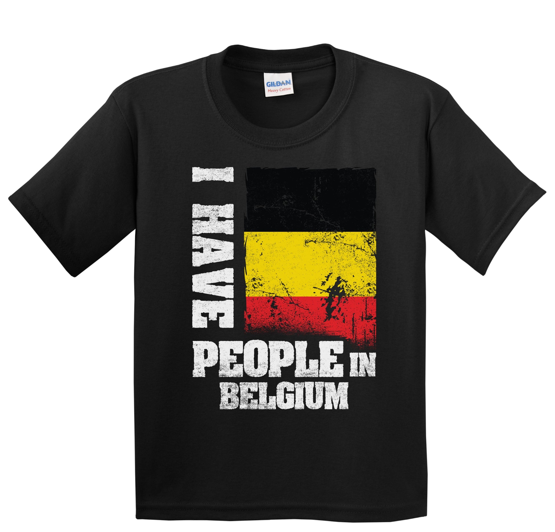 I Have People In Belgium Belgian Flag Youth T-Shirt