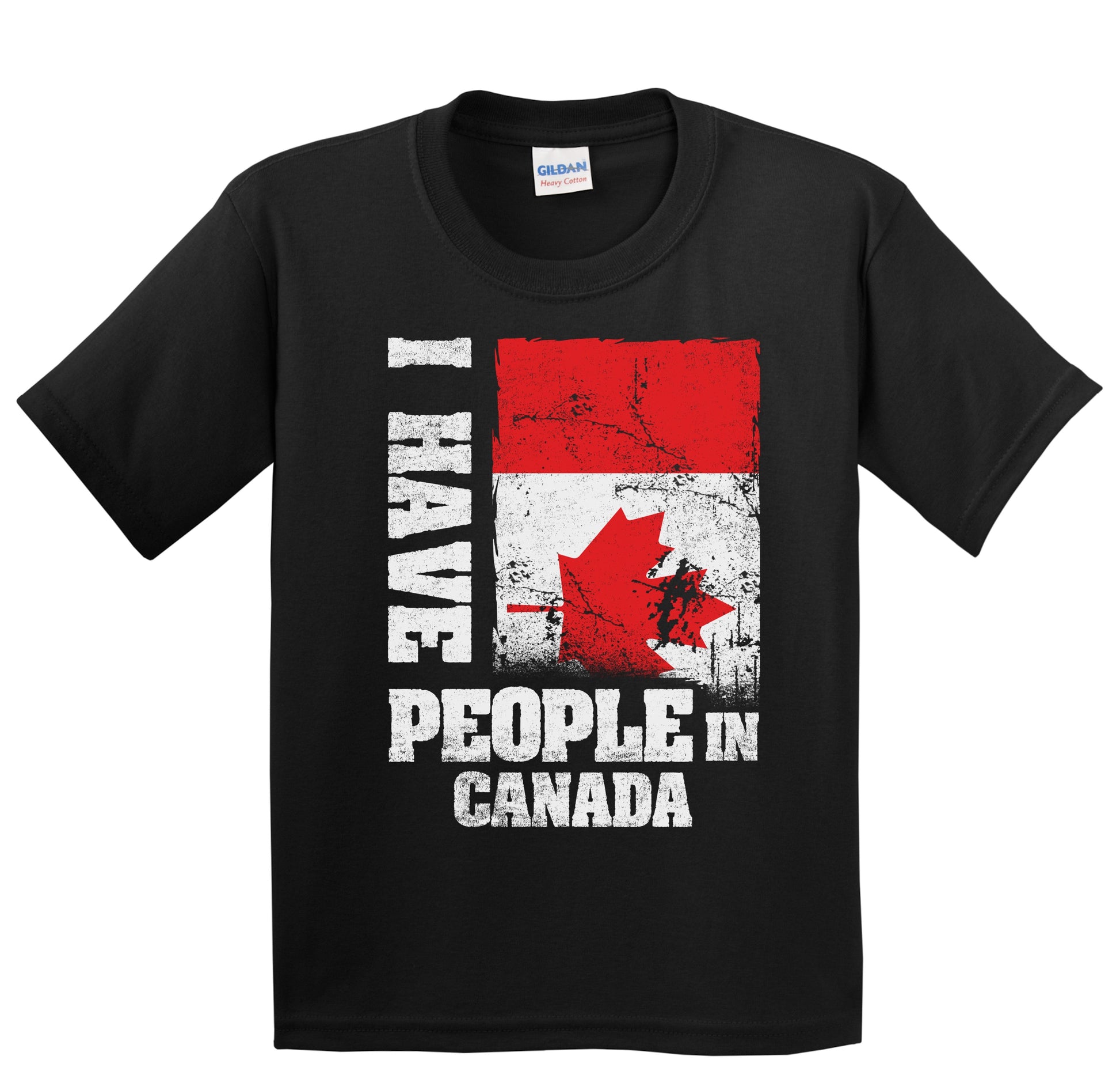 I Have People In Canada Canadian Flag Youth T-Shirt