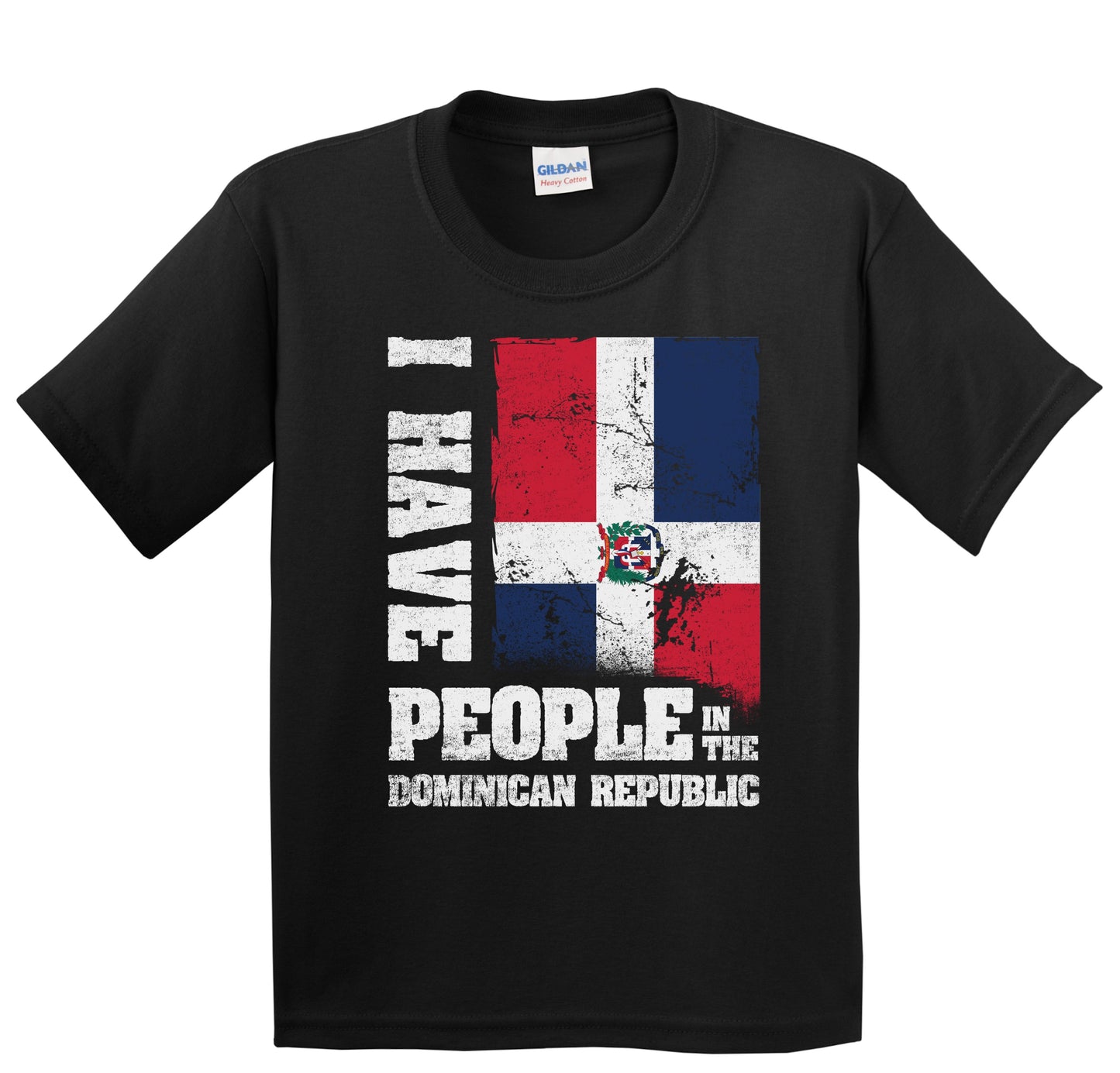 I Have People In the Dominican Republic Dominican Flag Youth T-Shirt