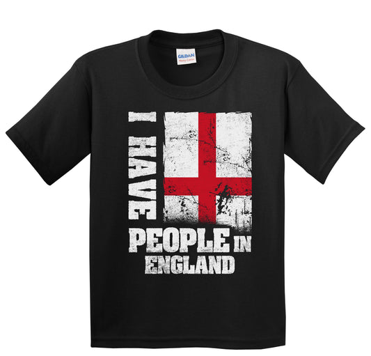 I Have People In England English Flag Youth T-Shirt