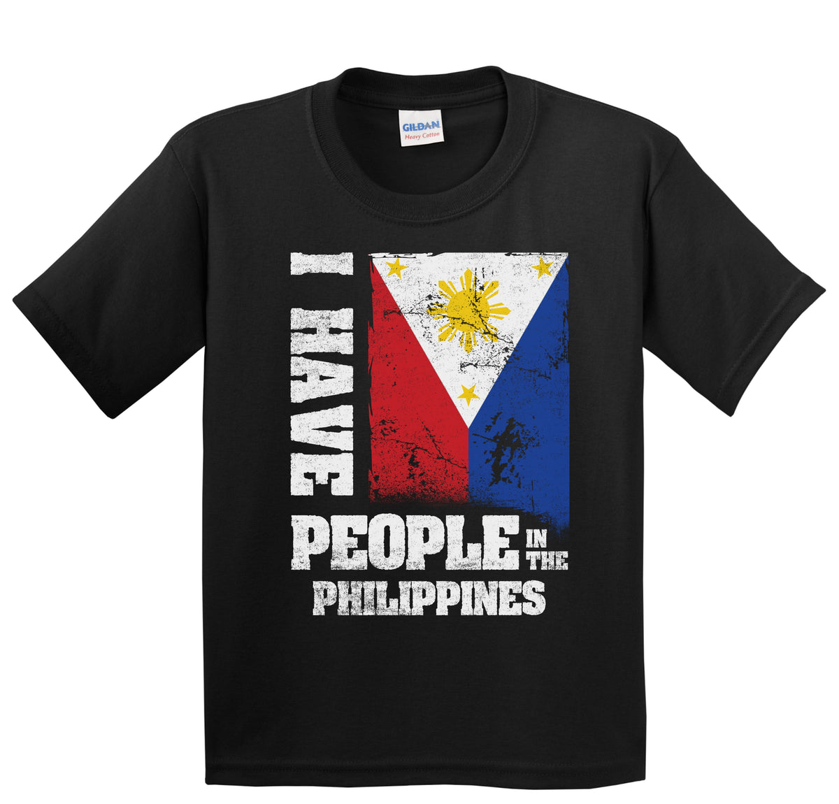 I Have People In the Philippines Filipino Flag Youth T-Shirt