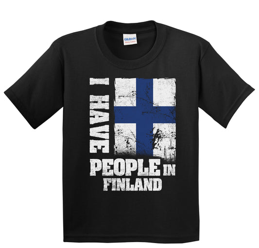 I Have People In Finland Finnish Flag Youth T-Shirt