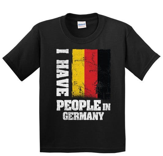 I Have People In Germany German Flag Youth T-Shirt