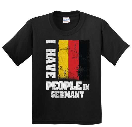 I Have People In Germany German Flag Youth T-Shirt