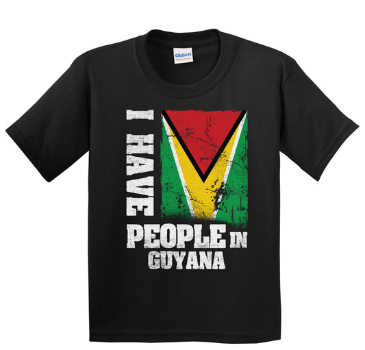 I Have People In Guyana Guyanese Flag Youth T-Shirt