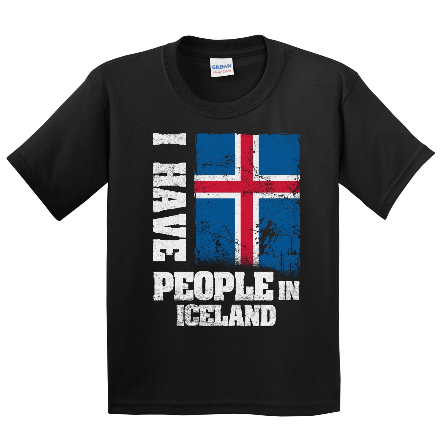 I Have People In Iceland Icelandic Flag Youth T-Shirt