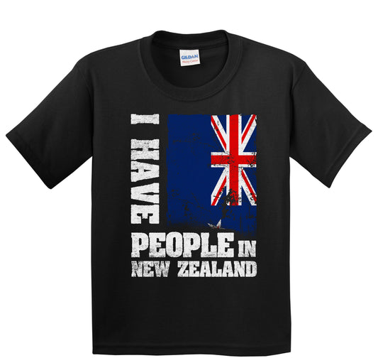 I Have People In New Zealand Kiwi Flag Youth T-Shirt