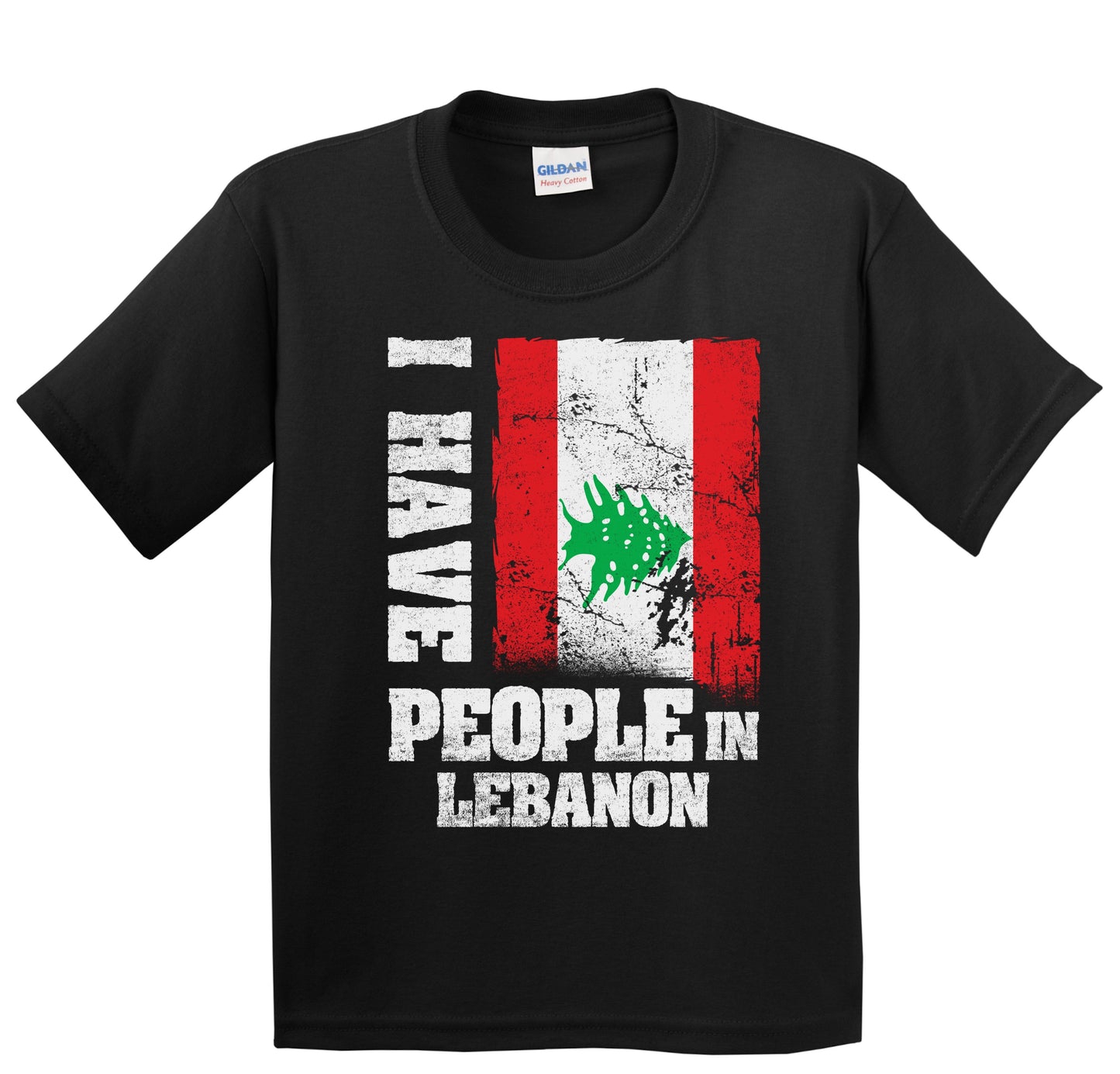 I Have People In Lebanon Lebanese Flag Youth T-Shirt