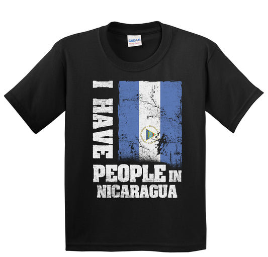 I Have People In Nicaragua Nicaraguan Flag Youth T-Shirt