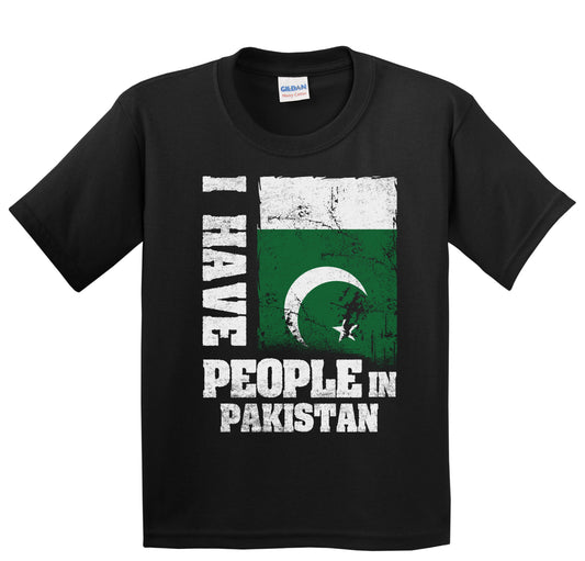 I Have People In Pakistan Pakistani Flag Youth T-Shirt