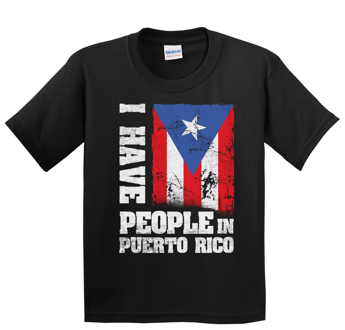 I Have People In Puerto Rico Puerto Rican Flag Youth T-Shirt