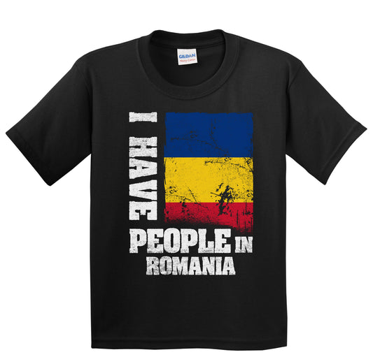 I Have People In Romania Romanian Flag Youth T-Shirt