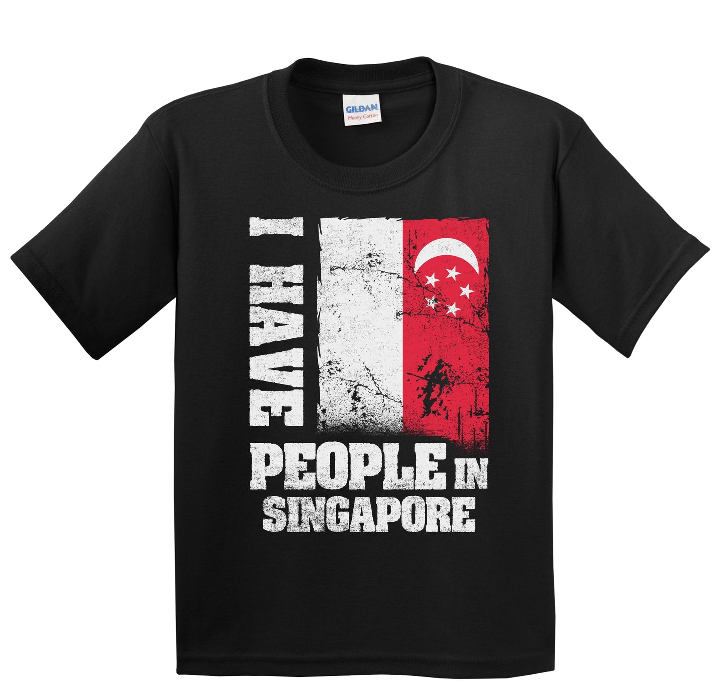 I Have People In Singapore Singaporean Flag Youth T-Shirt