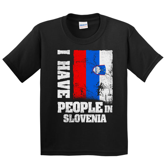 I Have People In Slovenia Slovenian Flag Youth T-Shirt
