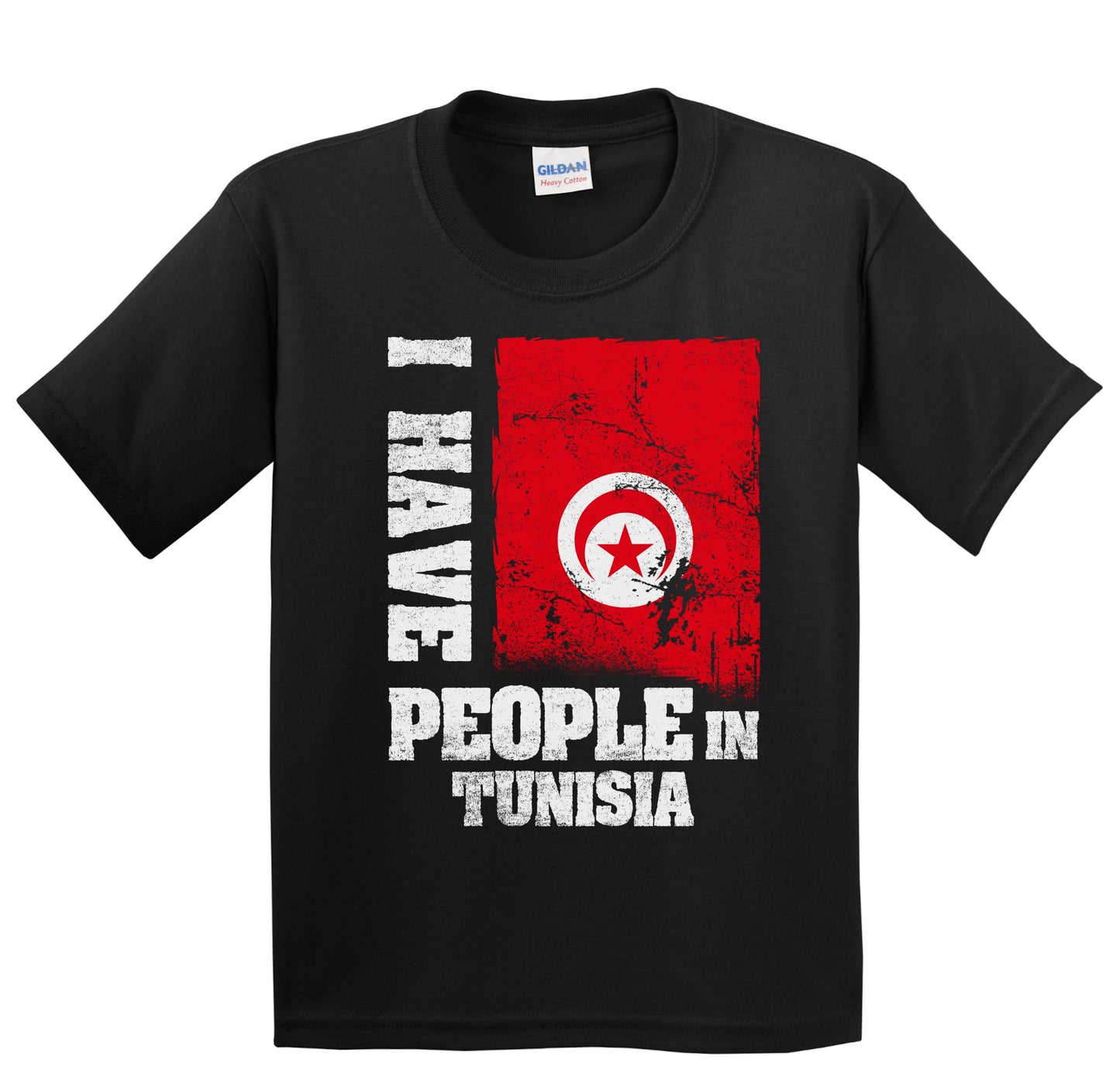 I Have People In Tunisia Tunisian Flag Youth T-Shirt
