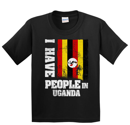 I Have People In Uganda Ugandan Flag Youth T-Shirt