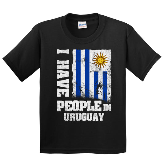 I Have People In Uruguay Uruguayan Flag Youth T-Shirt