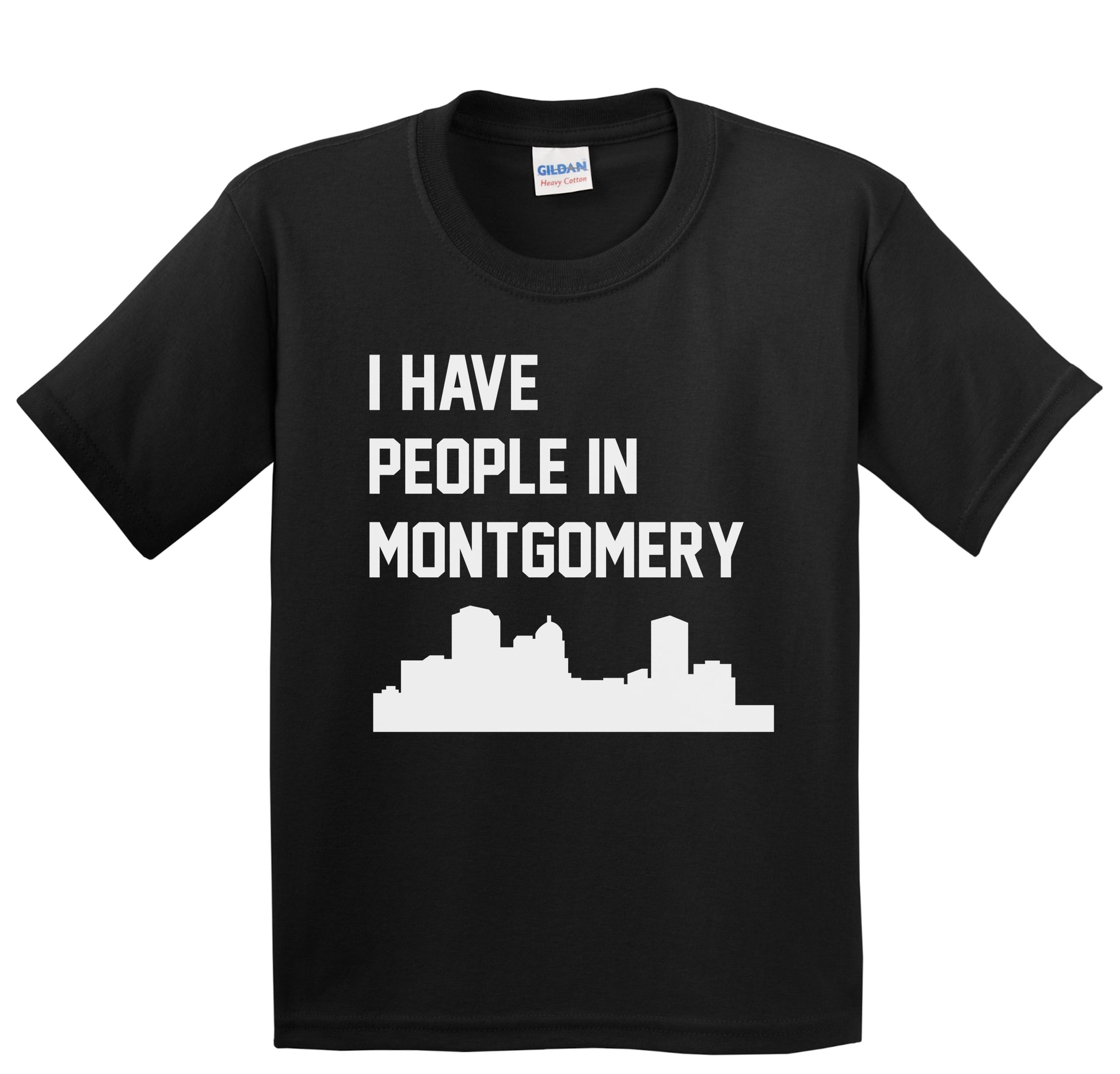 I Have People In Montgomery Alabama Skyline Youth T-Shirt