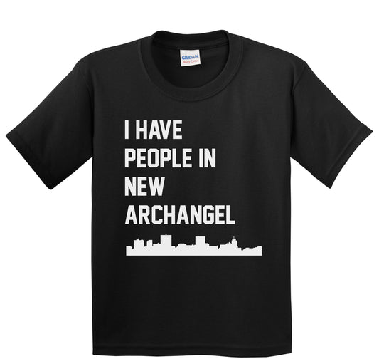 I Have People In New Archangel Alaska Skyline Youth T-Shirt