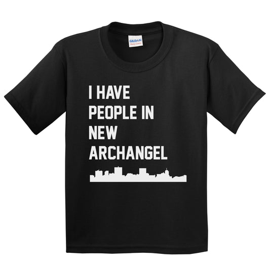 I Have People In New Archangel Alaska Skyline Youth T-Shirt