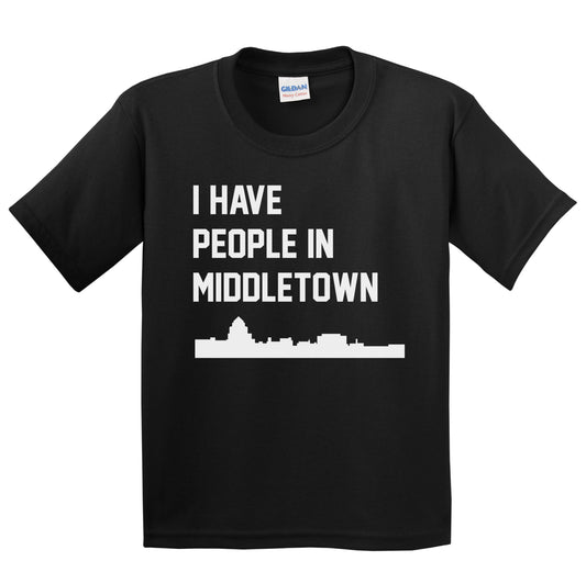 I Have People In Middletown Connecticut Skyline Youth T-Shirt