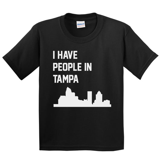 I Have People In Tampa Florida Skyline Youth T-Shirt