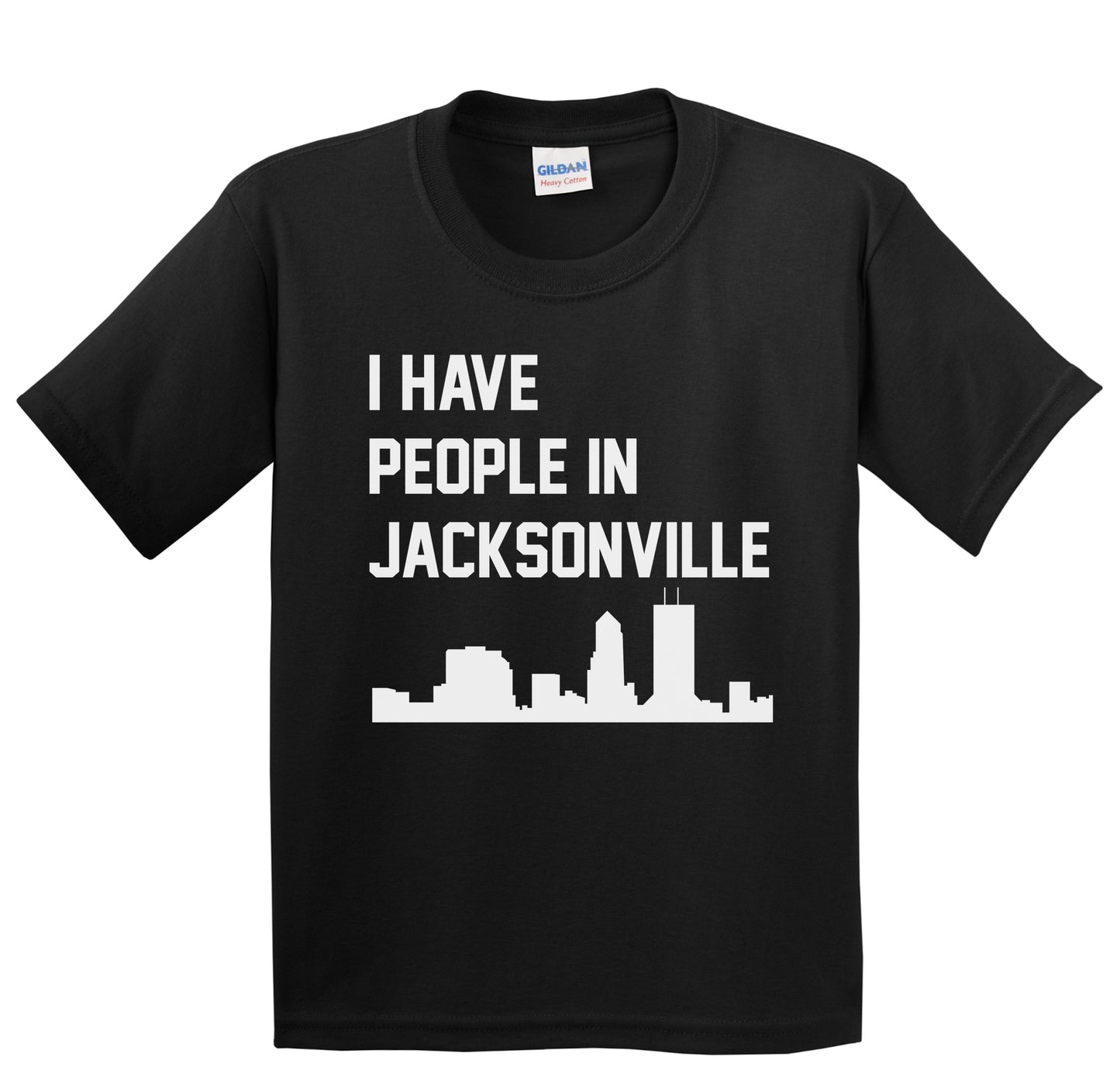 I Have People In Jacksonville Florida Skyline Youth T-Shirt