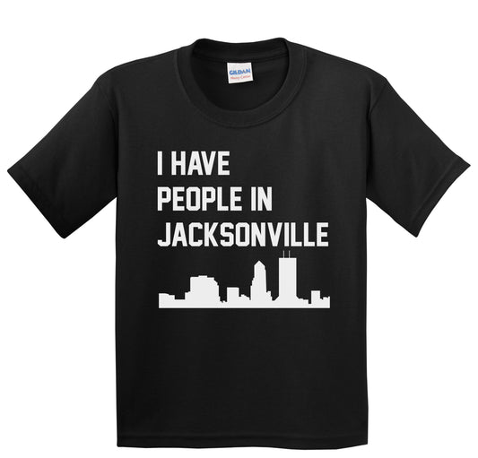 I Have People In Jacksonville Florida Skyline Youth T-Shirt