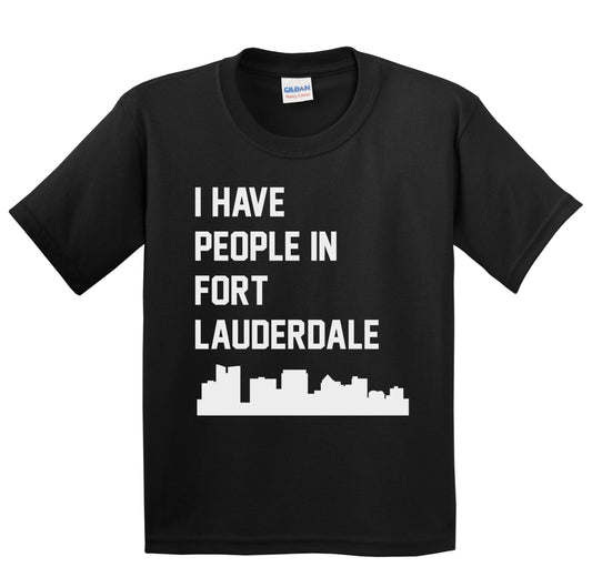I Have People In Fort Lauderdale Florida Skyline Youth T-Shirt
