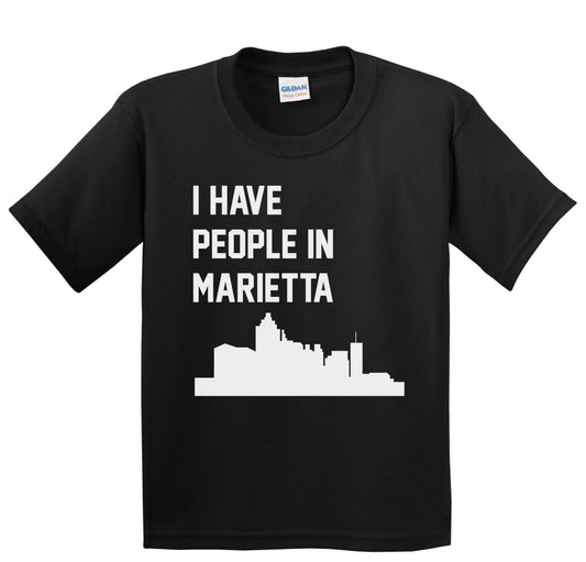 I Have People In Marietta Georgia Skyline Youth T-Shirt