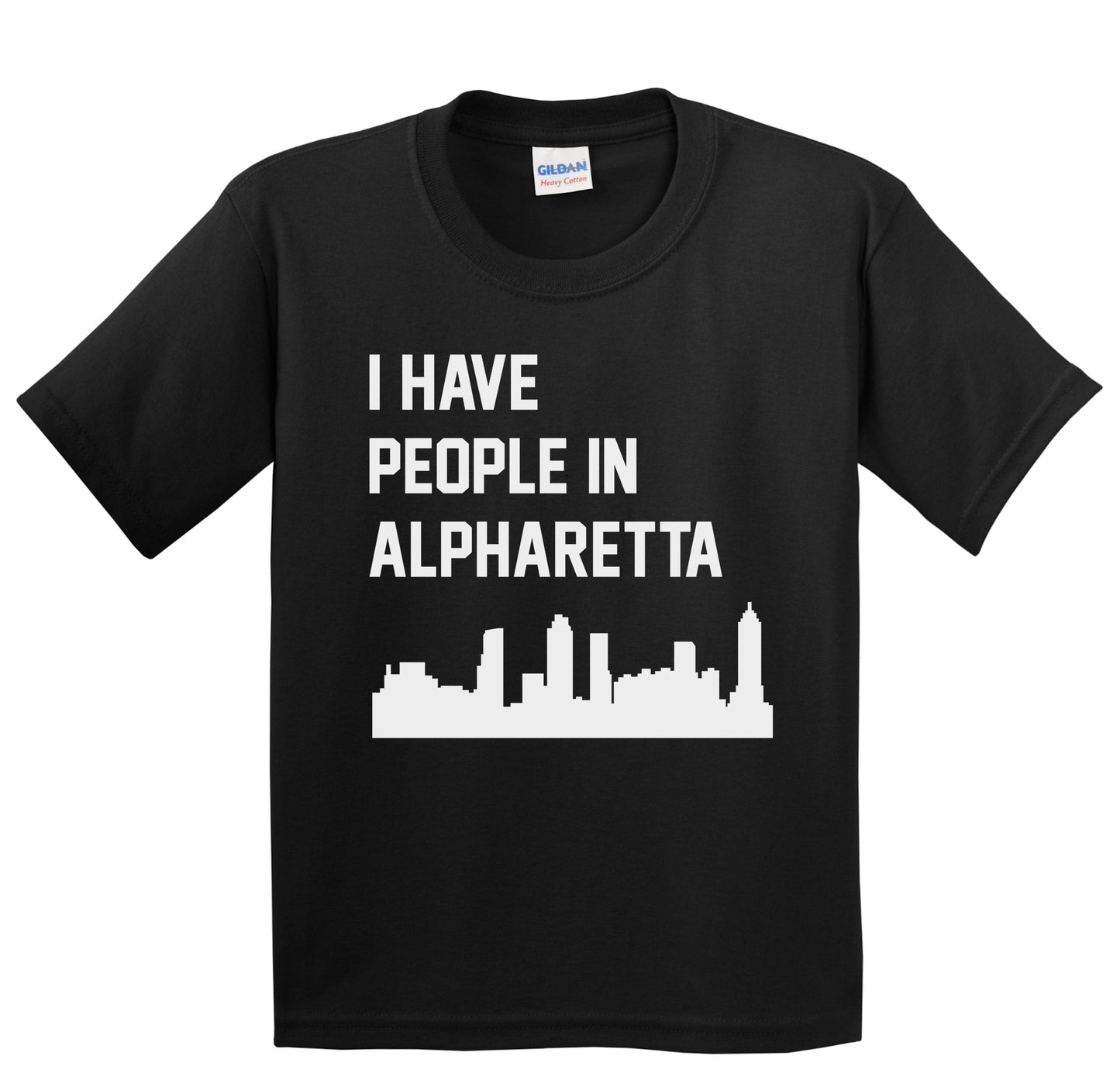 I Have People In Alpharetta Georgia Skyline Youth T-Shirt