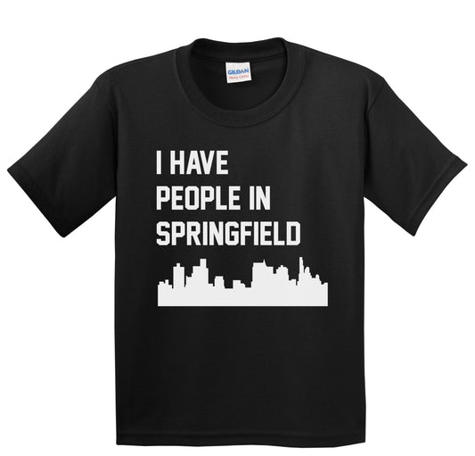 I Have People In Springfield Illinois Skyline Youth T-Shirt