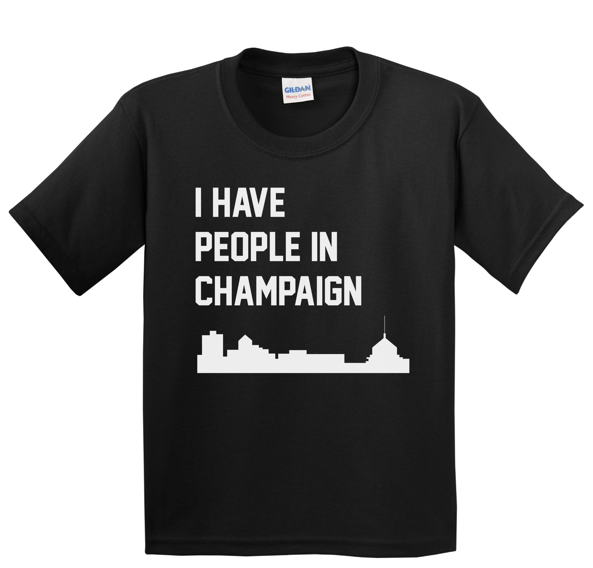 I Have People In Champaign Illinois Skyline Youth T-Shirt