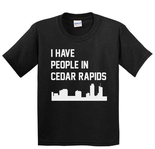 I Have People In Cedar Rapids Iowa Skyline Youth T-Shirt