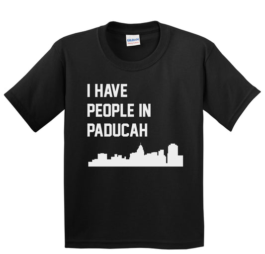 I Have People In Paducah Kentucky Skyline Youth T-Shirt