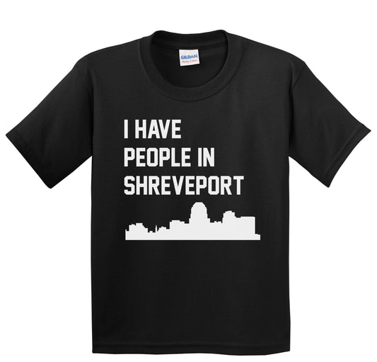 I Have People In Shreveport Louisiana Skyline Youth T-Shirt