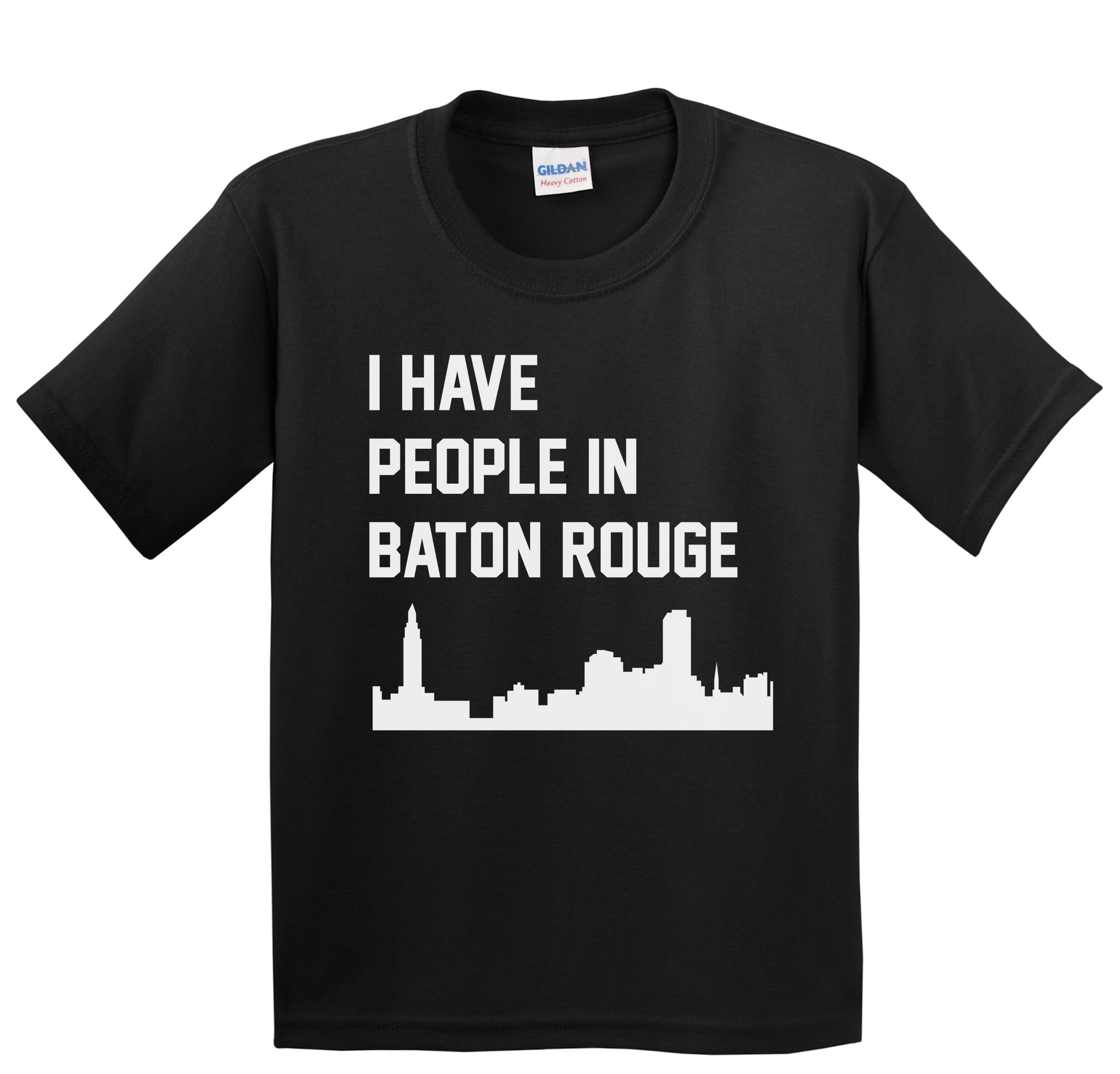 I Have People In Baton Rouge Louisiana Skyline Youth T-Shirt