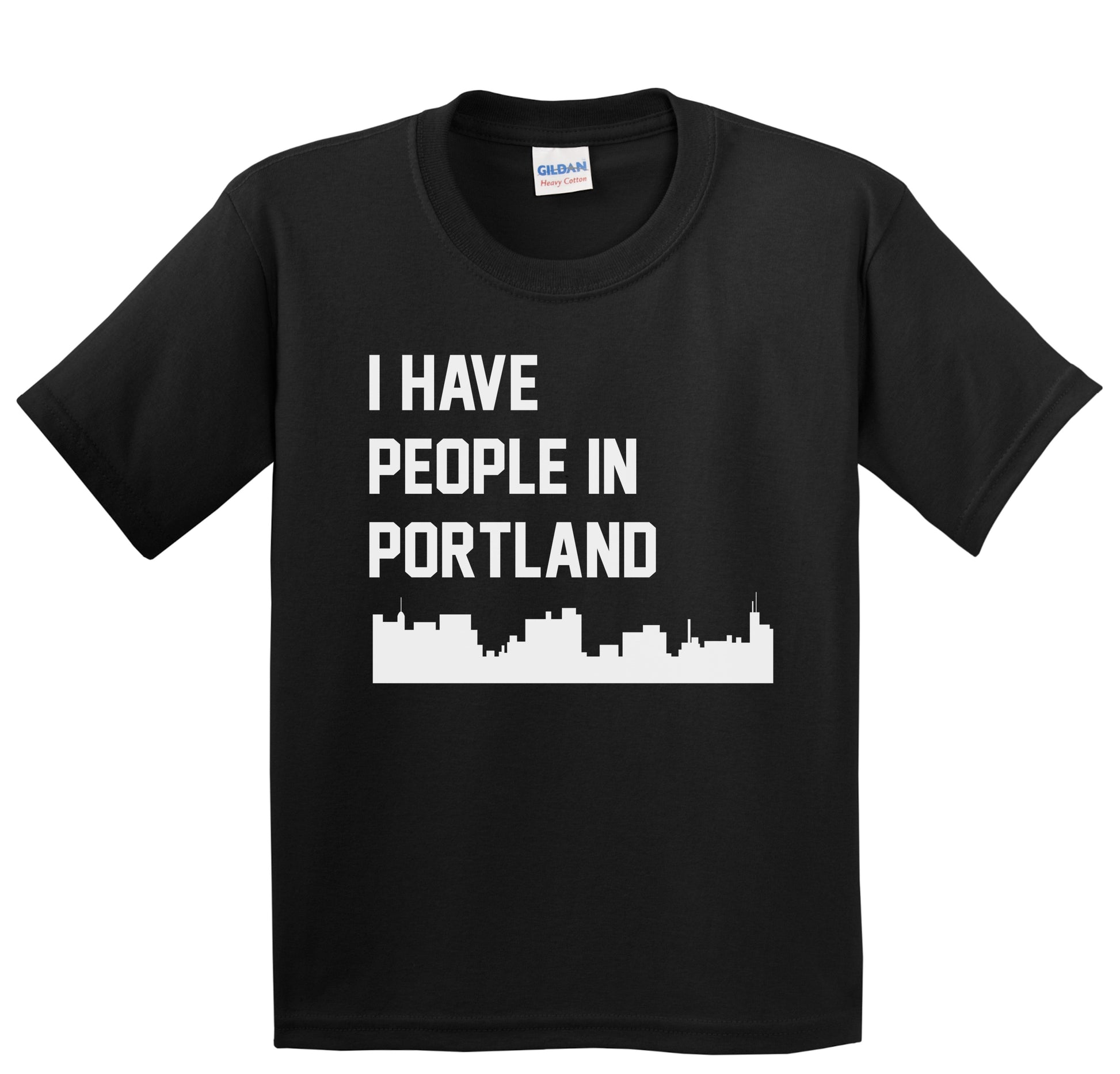 I Have People In Portland Maine Skyline Youth T-Shirt