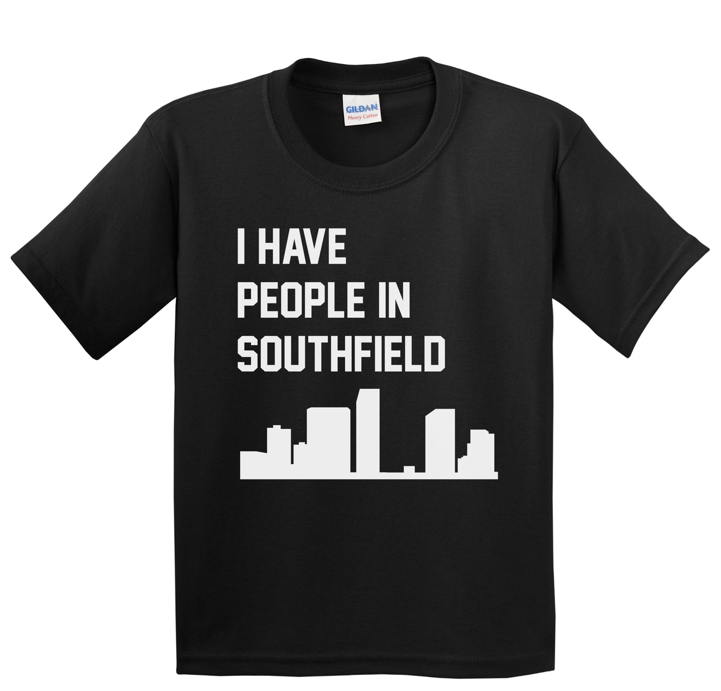 I Have People In Southfield Michigan Skyline Youth T-Shirt