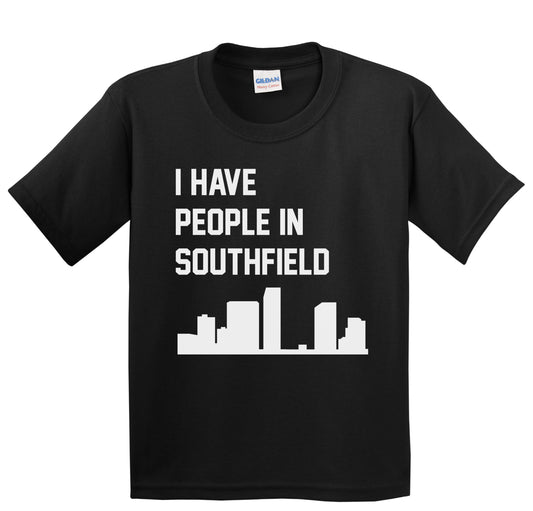 I Have People In Southfield Michigan Skyline Youth T-Shirt