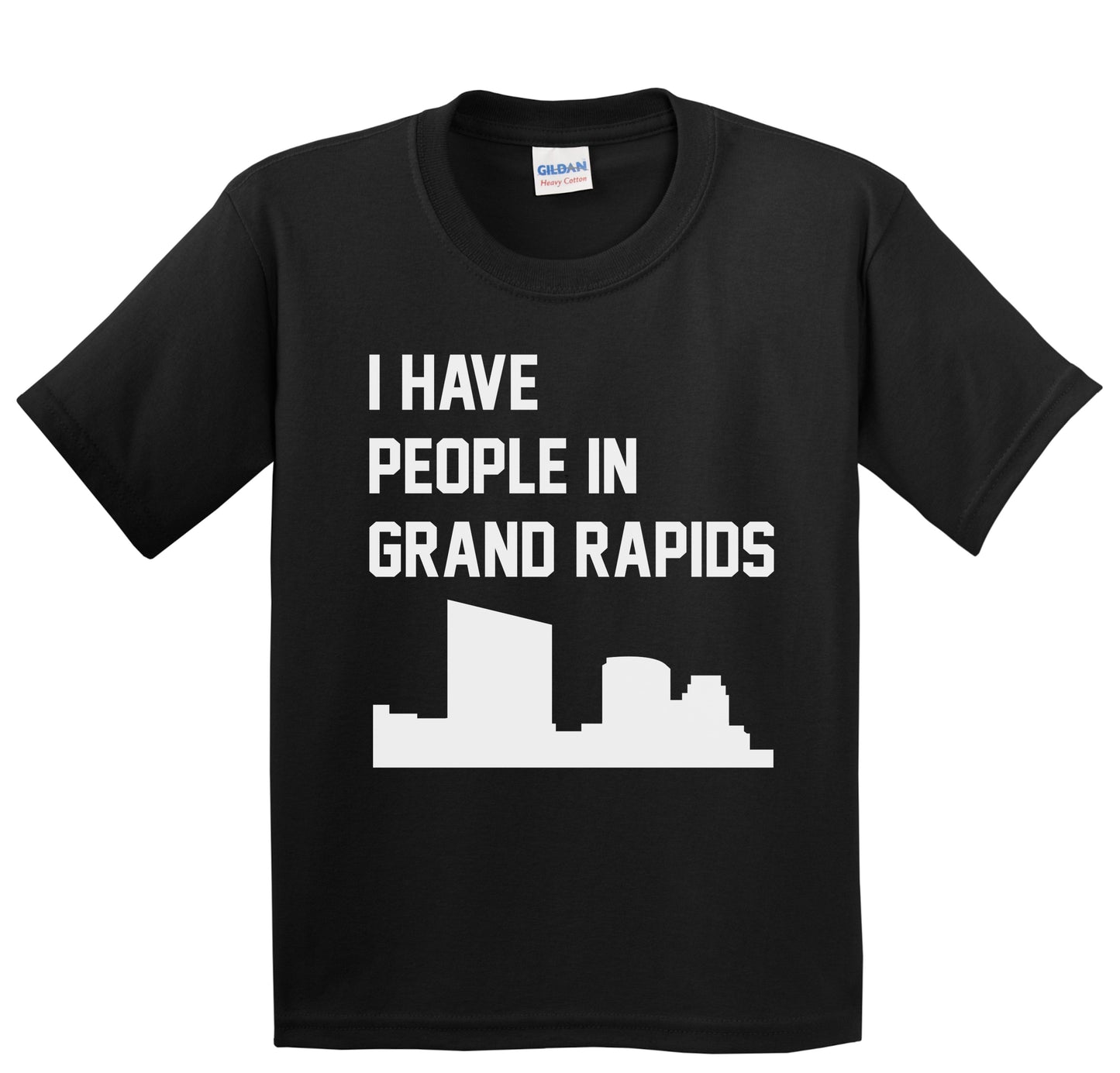 I Have People In Grand Rapids Michigan Skyline Youth T-Shirt