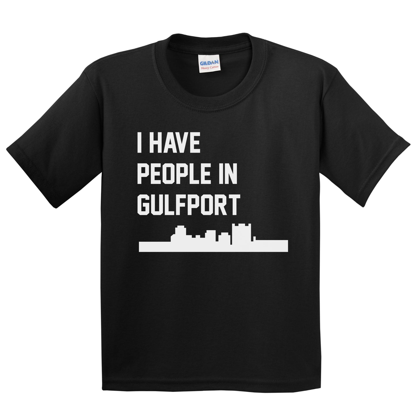 I Have People In Gulfport Mississippi Skyline Youth T-Shirt