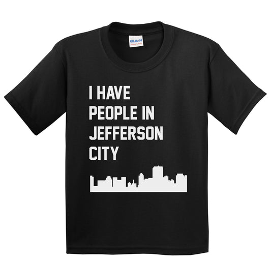 I Have People In Jefferson City Missouri Skyline Youth T-Shirt