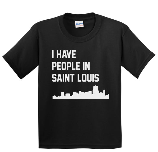 I Have People In Saint Louis Missouri Skyline Youth T-Shirt