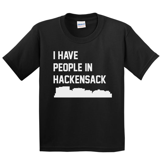 I Have People In Hackensack New Jersey Skyline Youth T-Shirt