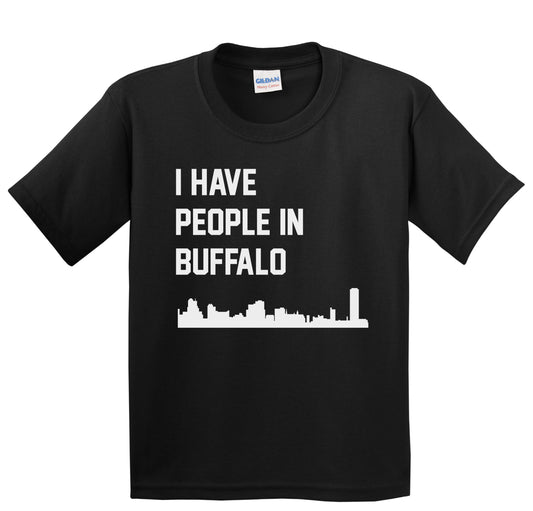 I Have People In Buffalo New York Skyline Youth T-Shirt