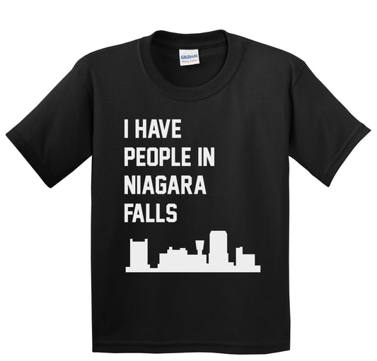 I Have People In Niagara Falls New York Skyline Youth T-Shirt